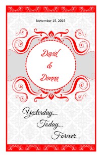 Wedding Program Cover Template 13D - Version 2